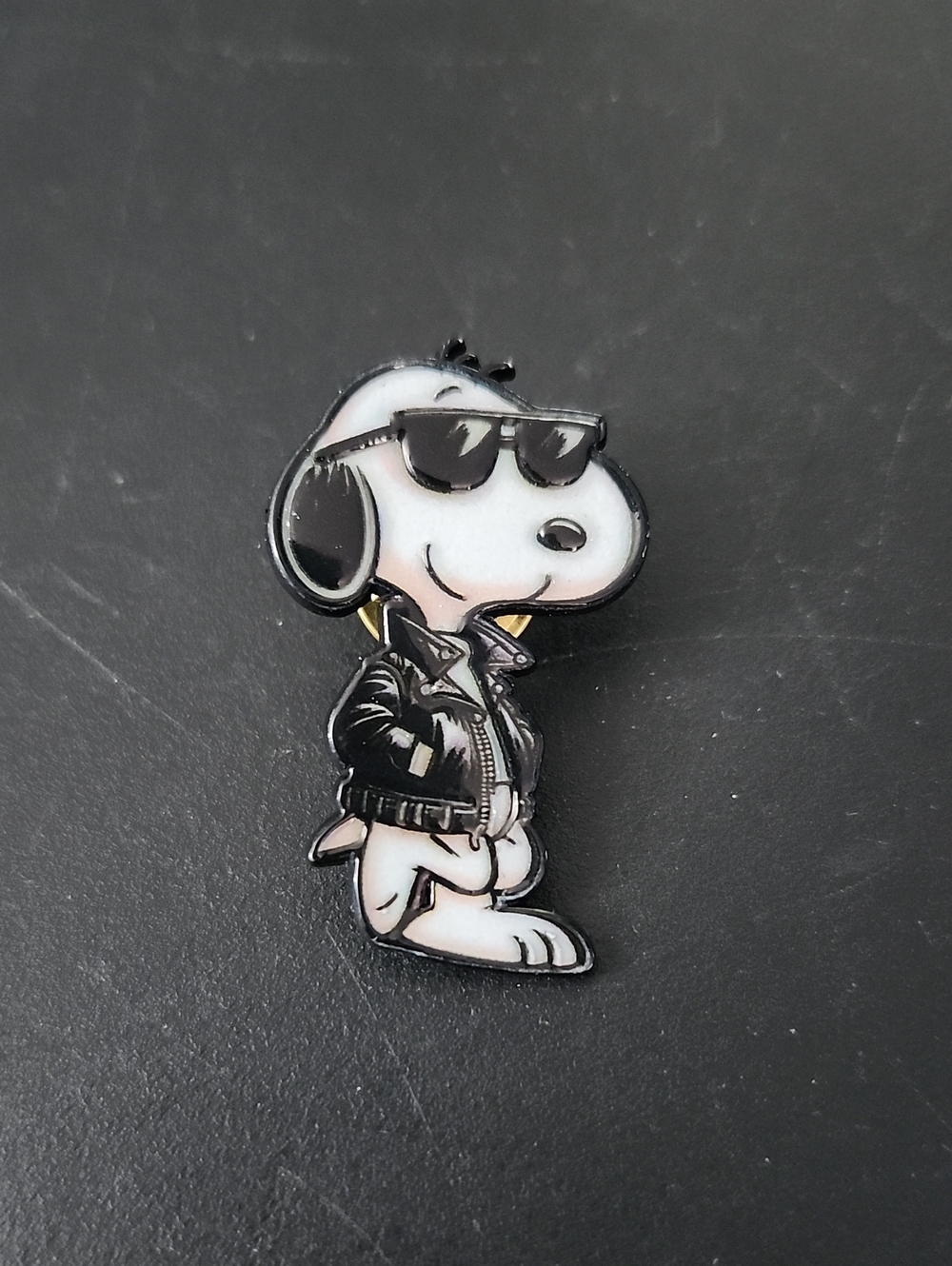 Peanuts Snoopy Joe Cool Black & White Enamel Pin